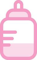 a pink container with a handle on it vector