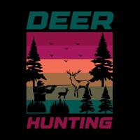 hunting typography t shirt design vector