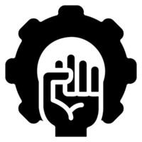 encouragement glyph icon vector