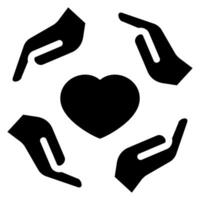 empathy glyph icon vector
