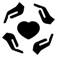 empathy glyph icon vector