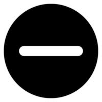delete glyph icon vector