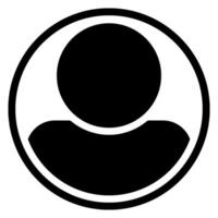 account glyph icon vector