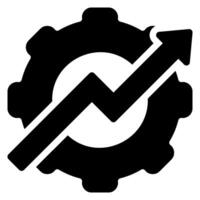 efficiency glyph icon vector