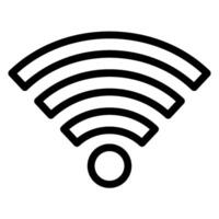 icono de línea wifi vector