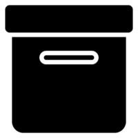storage box glyph icon vector
