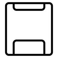 floppy disk line icon vector