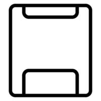 floppy disk line icon vector