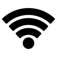 icono de glifo wifi vector