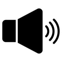 speaker glyph icon vector