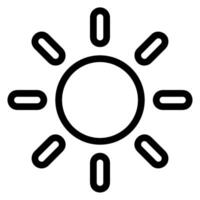 brightness line icon vector