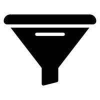 filter glyph icon vector