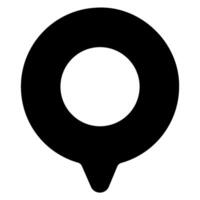 location glyph icon vector
