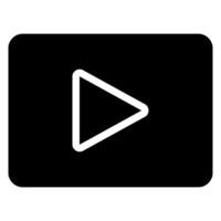 video glyph icon vector