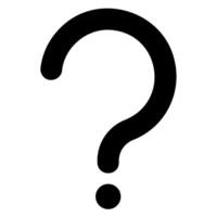 question mark glyph icon vector