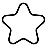 icono de línea de estrella vector