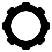 gear glyph icon vector