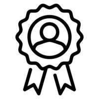 medal line icon vector
