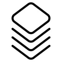 layers line icon vector