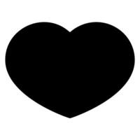 heart glyph icon vector