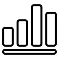 graph line icon vector