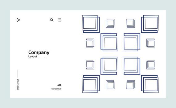 creativo negocio aterrizaje página diseño con múltiple de colores formas vector