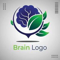 cerebro curación logo vector