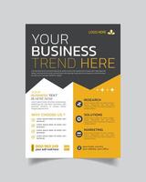 Minimal Agency Business Flyer and Simple Business Leaflet Design vector