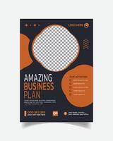 Great Design Corporate Business Flyer or Creative Business Leaflet Modern Business Poster vector