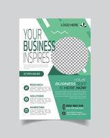 Modern Clean Marketing Flyer or Useful Creative Business Leaflet Template vector