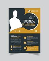 Creative Minimalistic Business Flyer Vector and Wonderful Business Leaflet Design