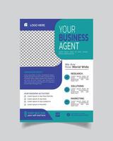 Corporate Business Trending Flyer or Modern Business Leaflet Beautiful Business Poster A4 vector