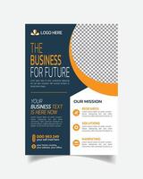 Wonderful Tidy Agency Flyer and Creative Modern Business Leaflet Design vector