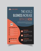 Nifty Creative Corporate Business Flyer and Tidy Business Leaflet Design vector