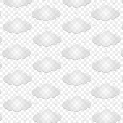 Pattern clouds with rain drops. Flat design style. For the design of your website, logo, application. Vector illustration