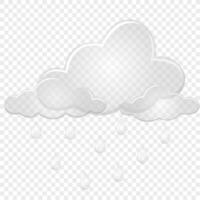 nubes con lluvia gotas. plano diseño estilo. para el diseño de tu sitio web, logo, solicitud. vector ilustración