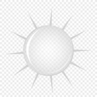 Sun. Flat design style. For the design of your website, logo, application. Vector illustration