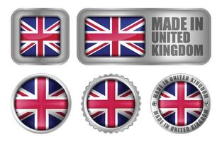 Made in United Kingdom Seal Badge or Sticker Design illustration vector