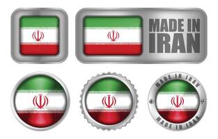 Made in Iran Seal Badge or Sticker Design illustration vector