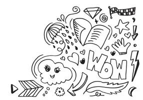 Hand drawn creative art doodle design concept, business concept illustration and it can also be for wall graffiti art. vector