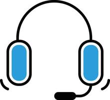 a headset with headphones on it vector