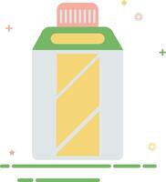 a bottle of shampoo with a green lid vector