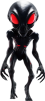 AI generated Close-up of a scary alien image. png