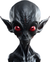 AI generated Close-up of a scary alien image. png