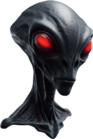 AI generated Close-up of a scary alien image. png