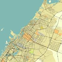 City map of Sharjah United Arab Emirates vector