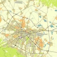 City Map of Sofia, Bulgaria vector