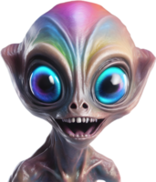 AI generated Close-up of a scary alien image. png