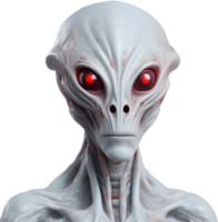 AI generated Close-up of a scary alien image. png