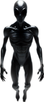 AI generated Close-up of a scary alien image. png